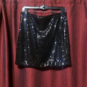 Sequined Mini Skirt